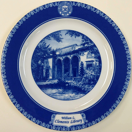 William L. Clements Library Commemorative Plate