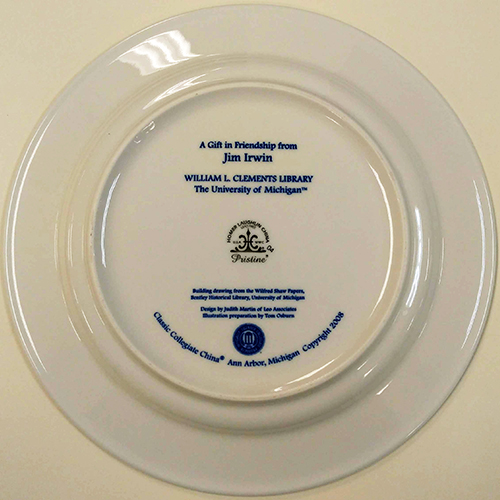 William L. Clements Library Commemorative Plate