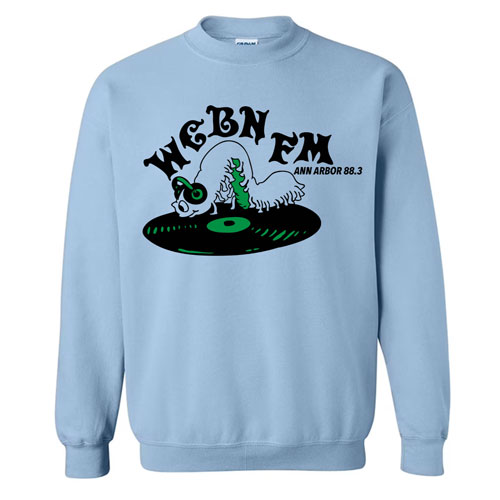 WCBN Worm Sweatshirt