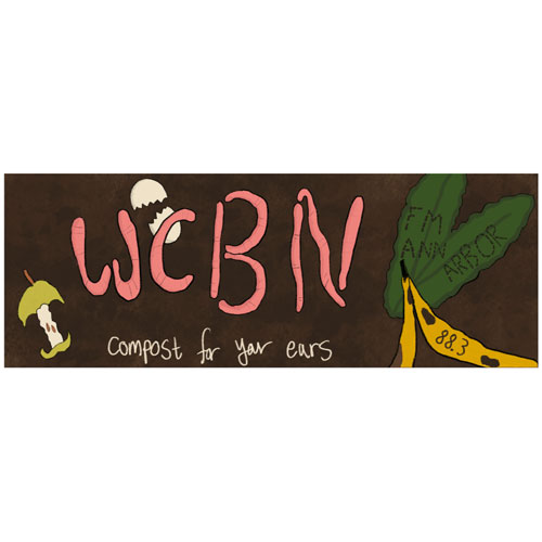 WCBN Bumper Sticker