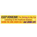 Click here for more information about WCBN Keep Honking Bumper Sticker